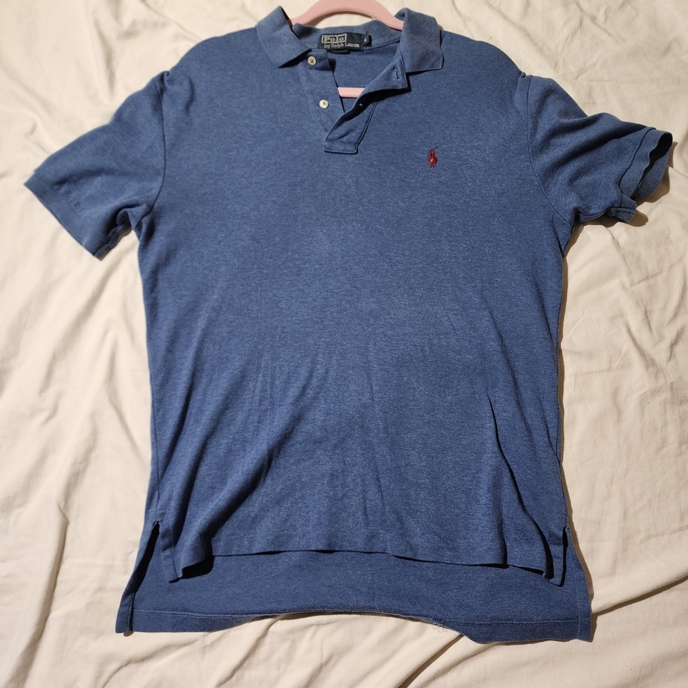 Vintage Polo Ralph Lauren Shirt‎ Classic Fit Short Sleeve Blue Sz S